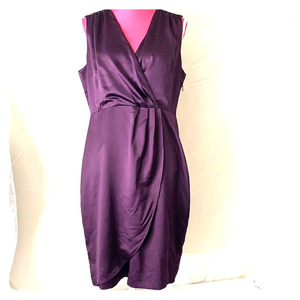Purple evening dress